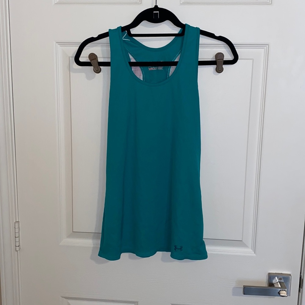 Under armour tank top heat gear teal